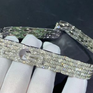 Cartier Women Necklace Full Natural Diamonds 18K White Gold (2)