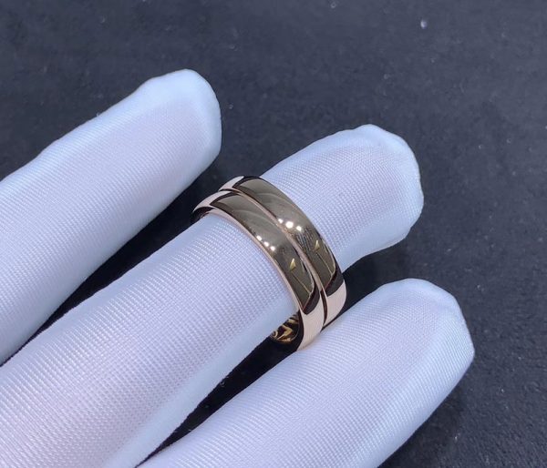 Cartier Women Rings Natural Diamond 18K Rose Gold Custom (2)