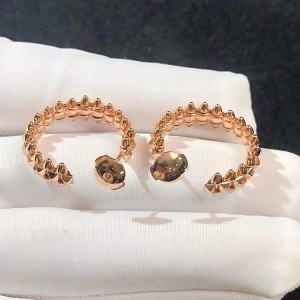 Cartier Womens Earring Custom 18K Rose Gold (2)