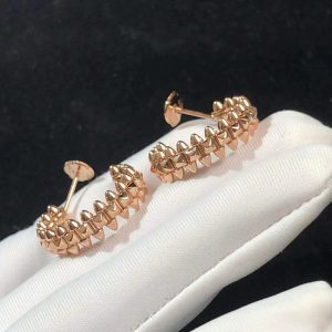 Cartier Womens Earring Custom 18K Rose Gold (2)