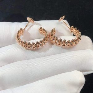 Cartier Womens Earring Custom 18K Rose Gold (2)