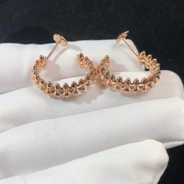 Cartier Womens Earring Custom 18K Rose Gold (2)