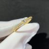 Cartier Womens Rings 18K Gold Natural Diamond Custom (2)