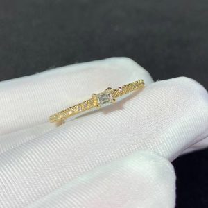 Cartier Womens Rings 18K Gold Natural Diamond Custom (2)