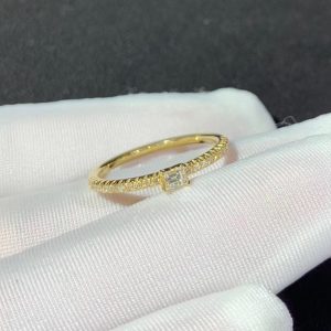 Cartier Womens Rings 18K Gold Natural Diamond Custom (2)