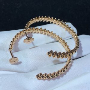 Clash De Cartier Earrings Women Big Size Custom 18K Rose Gold (2)