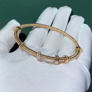 Ecrou De Cartier Bracelet Custom 18K Rose Gold Natural Diamond (2)