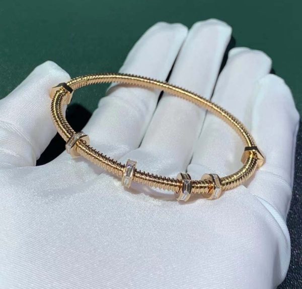 Ecrou De Cartier Bracelet Custom 18K Rose Gold Natural Diamond (2)