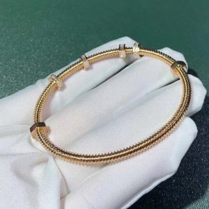 Ecrou De Cartier Bracelet Custom 18K Rose Gold Natural Diamond (2)