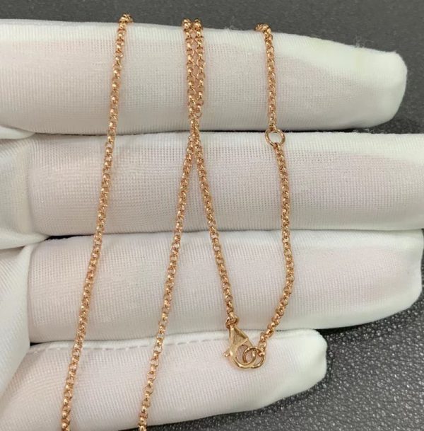 Les Berlingots De Cartier Necklace Custom Natural Gemstones 18K Rose Gold (2)