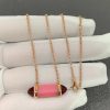 Les Berlingots De Cartier Necklace Custom Natural Gemstones 18K Rose Gold (2)