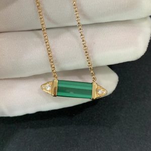 Les Berlingots De Cartier Womens Necklace Custom Natural Gemstones 18K Gold (2)