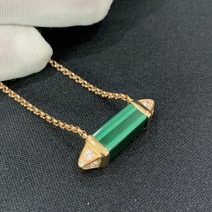 Les Berlingots De Cartier Womens Necklace Custom Natural Gemstones 18K Gold (2)