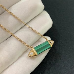 Les Berlingots De Cartier Womens Necklace Custom Natural Gemstones 18K Gold (2)