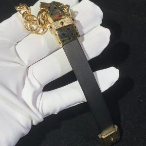 Panthère De Cartier Bracelet Custom Natural Agate Diamond 18K Gold (2)