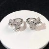 Panthere De Cartier Earring Natural Diamond 18K White Gold Custom (2)