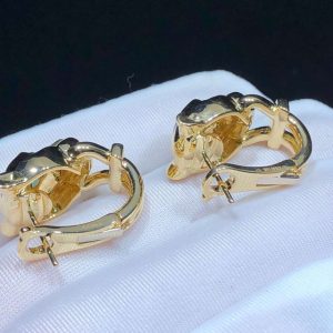 Panthère De Cartier Earrings Womens Custom Natural Diamond 18K Gold (2)