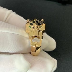 Panthère De Cartier Men Ring Custom 18K Gold Natural Gemstones (2)