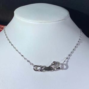 Panthère De Cartier Necklace Custom 18K White Gold Natural Diamond (2)