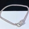 Panthère De Cartier Necklace Custom 18K White Gold Natural Diamond (2)