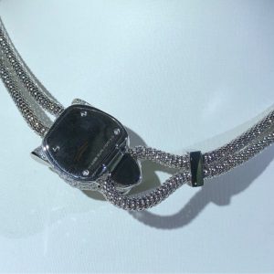 Panthère De Cartier Necklace Custom 18K White Gold Natural Diamond (2)