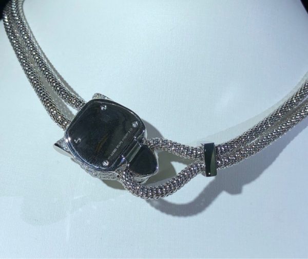 Panthère De Cartier Necklace Custom 18K White Gold Natural Diamond (2)