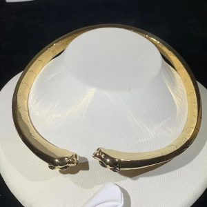 Panthère De Cartier Necklace Custom Natural Agate 18K Gold (2)