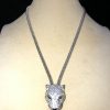 Panthère De Cartier Necklace Custom Natural Diamond 18K White Gold (2)