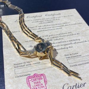 Panthère De Cartier Necklace Natural Diamond 18K Gold Custom (2)