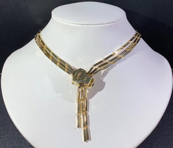 Panthère De Cartier Necklace Natural Diamond 18K Gold Custom (2)