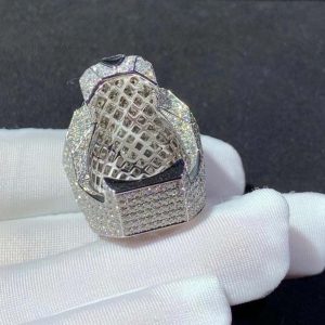 Panthère De Cartier Ring 18K White Gold Natural Diamond Custom (2)