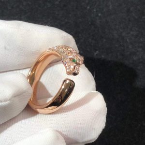 Panthere De Cartier Ring Custom Natural Diamond 18K Rose Gold (2)