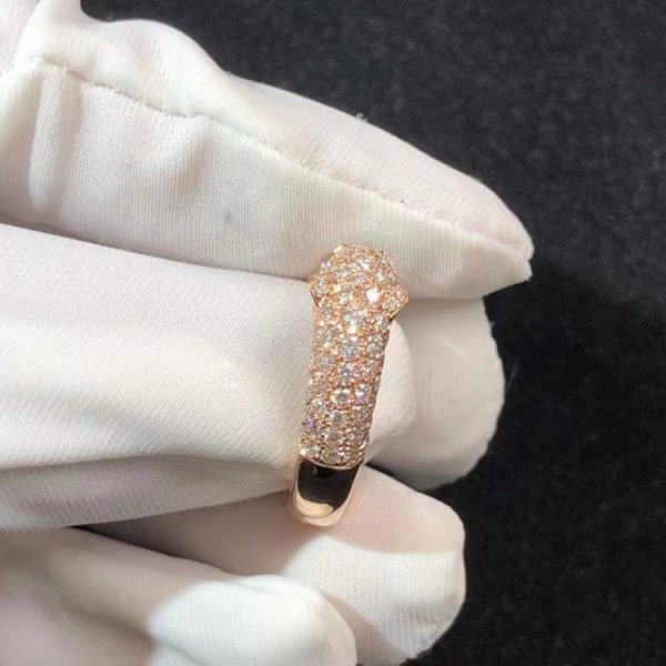 Panthere De Cartier Ring Custom Natural Diamond 18K Rose Gold (2)