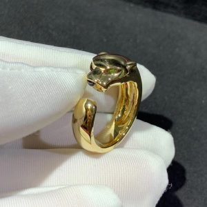 Panthère De Cartier Ring Custom Natural Gemstones 18K Gold (2)