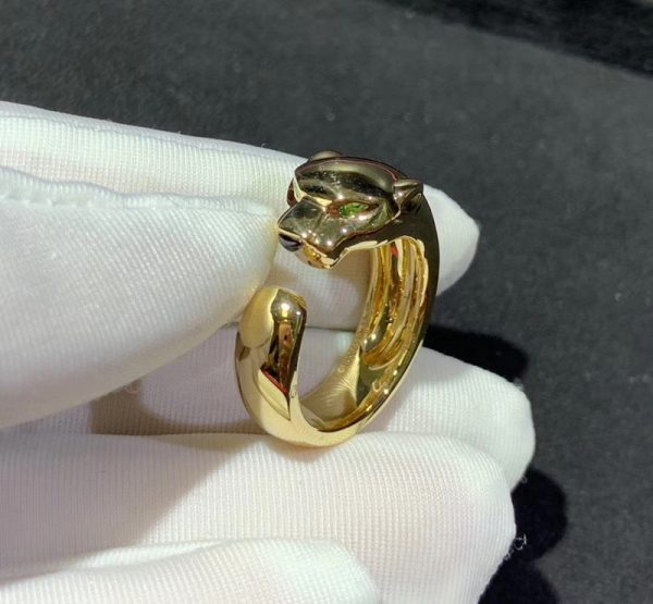 Panthère De Cartier Ring Custom Natural Gemstones 18K Gold (2)