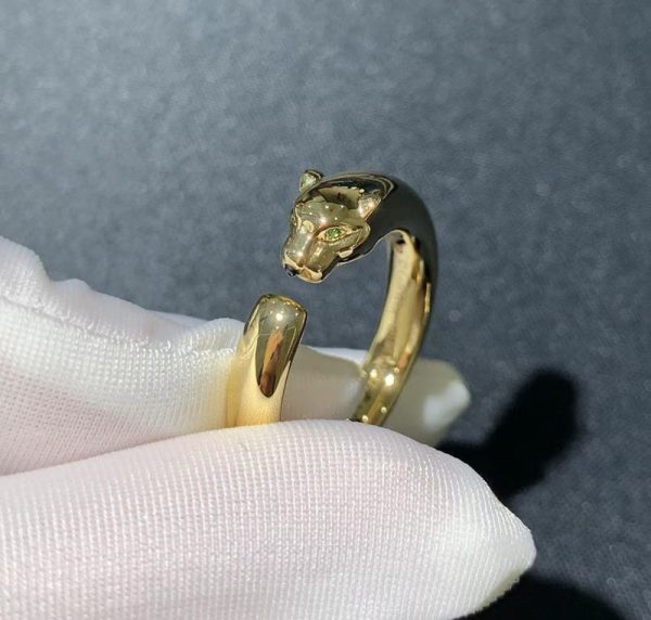 Panthère De Cartier Ring Custom Natural Gemstones 18K Gold (2)