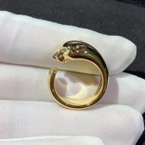 Panthère De Cartier Ring Custom Natural Gemstones 18K Gold (2)