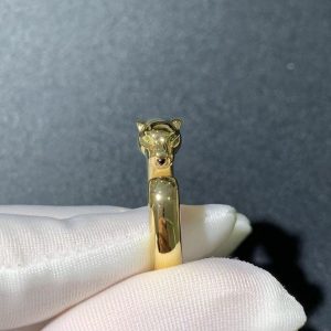 Panthère De Cartier Ring Custom Natural Gemstones 18K Gold (2)