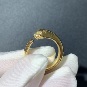 Panthère De Cartier Ring Custom Natural Gemstones 18K Gold (2)