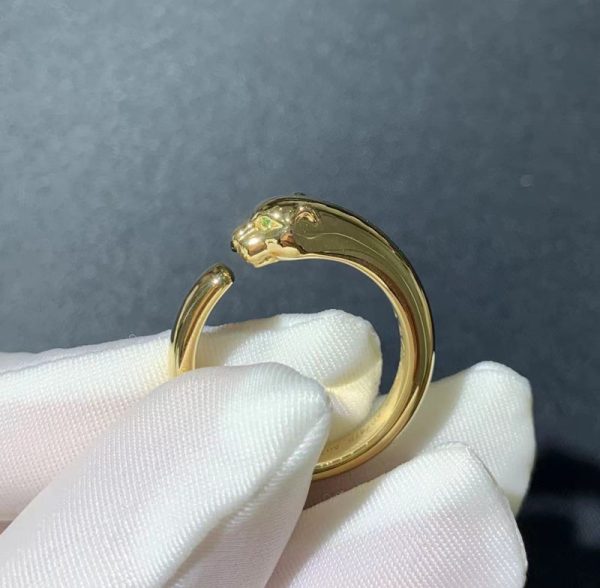 Panthère De Cartier Ring Custom Natural Gemstones 18K Gold (2)