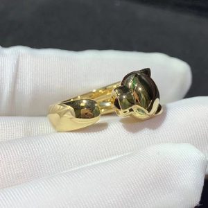 Panthère De Cartier Ring Custom Natural Gemstones 18K Gold (2)