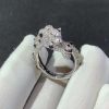 Panthère De Cartier Rings Custom Natural Diamond 18K White Gold (2)