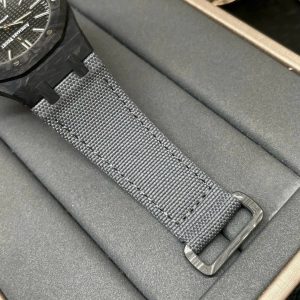 Replica Audemars Piguet Watch Royal Oak 15400 Full Carbon Nylon Strap 41mm