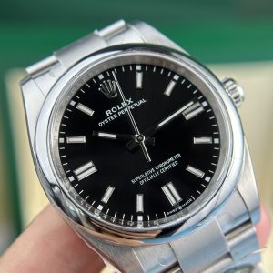 Replica Rolex Watch Oyster Perpetual 126000 Black Dial Clean Factory 36mm (11)