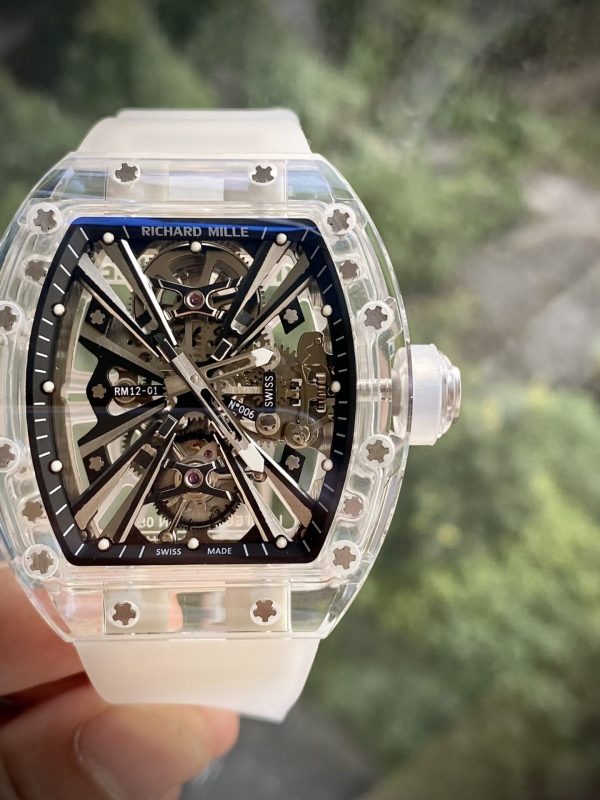 Richard Mille RM12-01 Tourbillon Sapphire Best Replica Watch 44mm