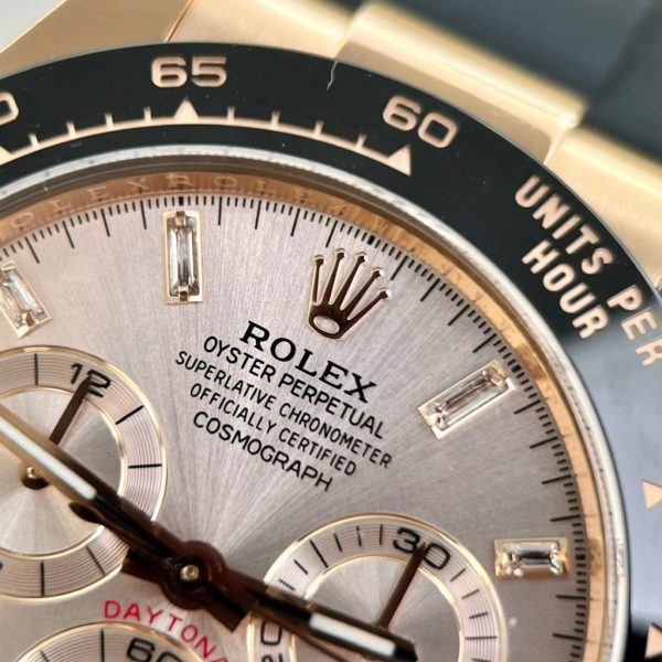 Rolex Daytona 116515LN Best Replica Rose Gold Wrapped BT Factory 40mm (9)