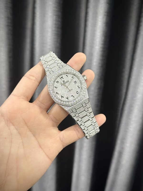 Audemars Piguet Iced Out Full Moissanite Diamonds Customs Best Replica 41mm (3)