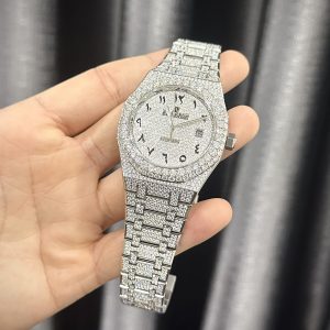 Audemars Piguet Iced Out Full Moissanite Diamonds Customs Best Replica 41mm (3)