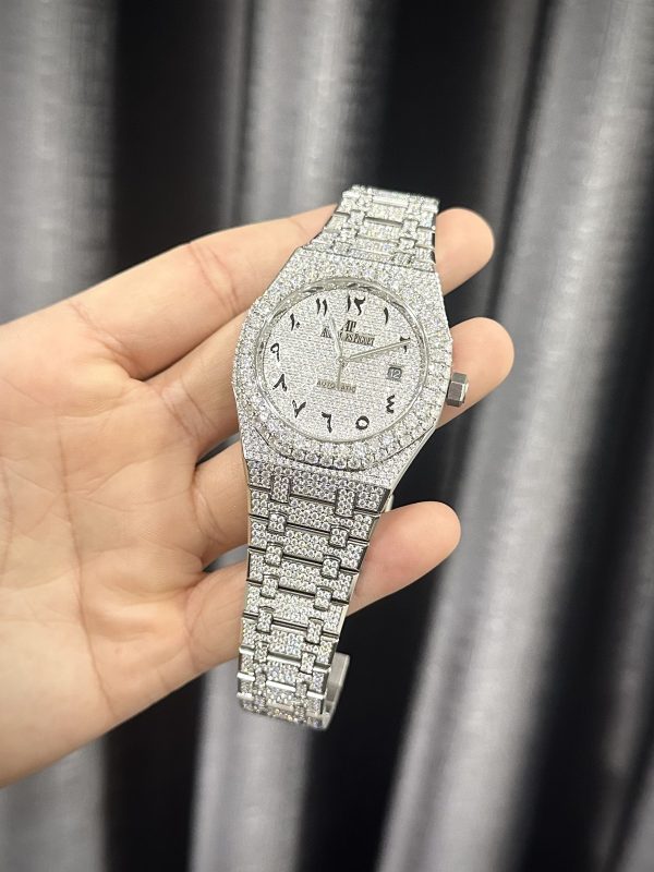 Audemars Piguet Iced Out Full Moissanite Diamonds Customs Best Replica 41mm (3)