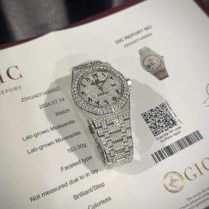 Audemars Piguet Iced Out Full Moissanite Diamonds Customs Best Replica 41mm (3)